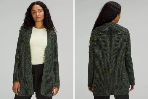 Best Open Front Cardigan - LuLu Lemon Cotton, Cashmere Blend Sweater Wrap